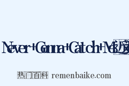 Never+Gonna+Catch+Me近义词是什么意思的图片